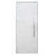 Porta Giro Lambril sem Visor 215x80cm Esquerda Caribe Max Alumínio Branco PE JAP