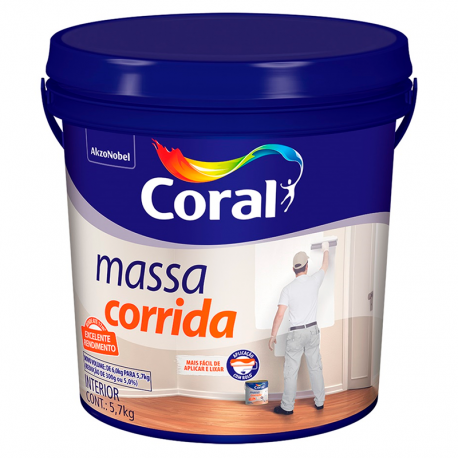 Massa Corrida 5,7kg CORAL
