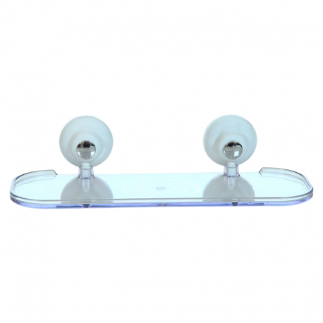 Porta Shampoo de Parede Branco/Cristal ALUPOX