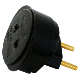 Adaptador Universal 2P 10A Preto 37805 INTERNEED