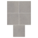Porcelanato 76x76cm Chroma Grey 76012 Acetinado Extra DORA