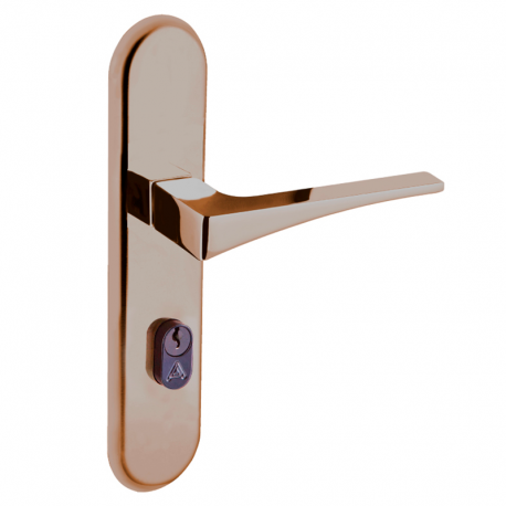 Fechadura Maxx Espelho Externa 4511 Bronze Latonado ALIANÇA