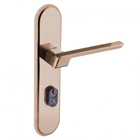Fechadura Vega Espelho Externa 4811 Bronze Latonado ALIANÇA