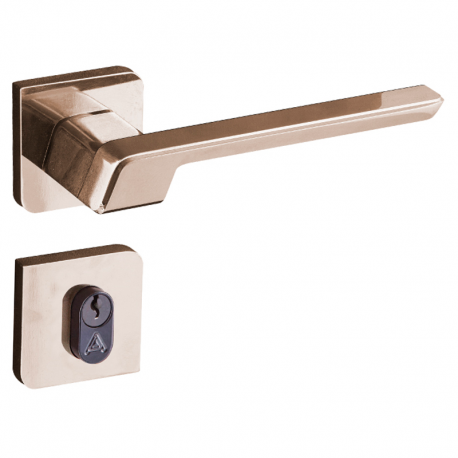 Fechadura Vega Roseta Externa 4741 Bronze Latonado ALIANÇA