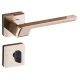 Fechadura Vega Roseta WC 4743 Bronze Latonado ALIANÇA