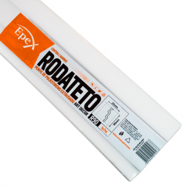 Moldura Rodateto Embalado com 1 Barra de 2m R90N Branco EPEX