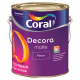 Tinta Látex Acrílico Fosco Premium Fosco Decora Matte Branco 3,6L CORAL