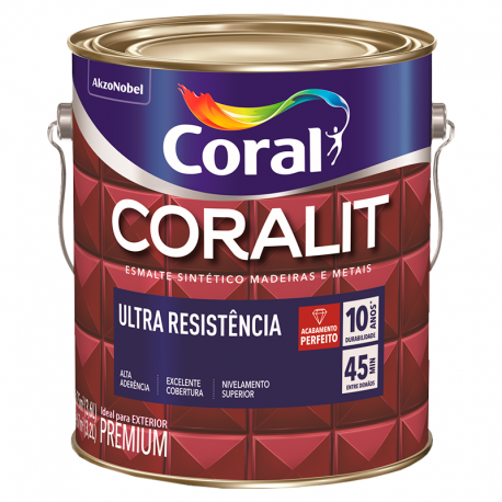 Tinta Esmalte Premium Coralit Azul Del Rey Brilhante 3,6L CORAL