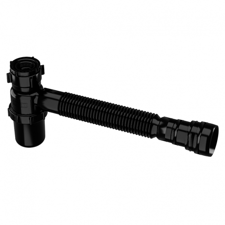 Sifão Sanfonado Universal Copo Preto SSUC3 ASTRA