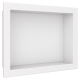 Nicho Mármore Sintético Liso 30x40x10cm Branco COZIMAX