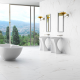 Porcelanato 83x83cm Calacata Gold Plus 83031 Acetinado Extra EMBRAMACO