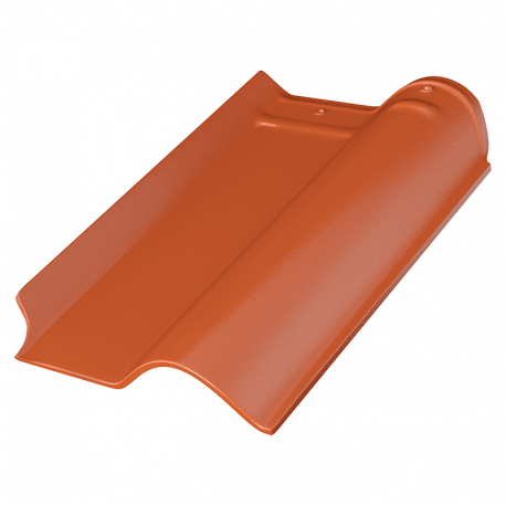 Telha Esmaltada Dupla Face Ecogres 27x43cm Embalagem com 10 Unidades Caramelo PERKUS