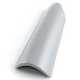 Meia Telha Esmaltada Dupla Face Ecogres 16x43cm Platina PERKUS