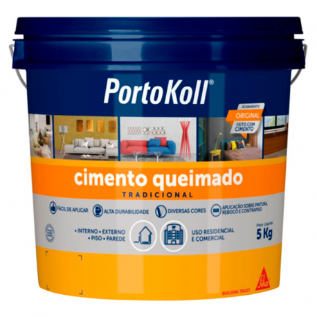 Cimento Queimado Balde 5kg Fendi PORTOKOLL