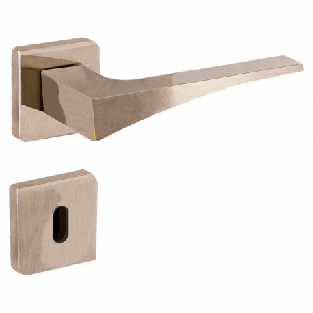 Fechadura Maxx Roseta Interna 4642 Bronze Latonado ALIANÇA