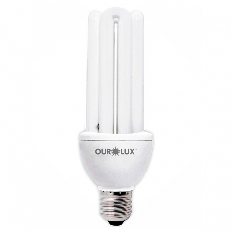 Lâmpada Eletrônica Fluorescente 4U 30W 127V Luz Branca OUROLUX