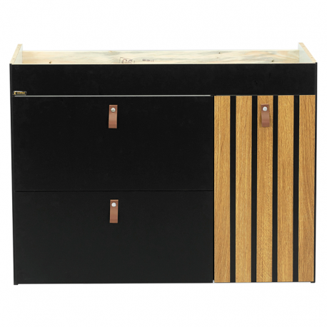 Toucador Pina 78cm Freijó/Preto Fosco IRMÃOS CORSO