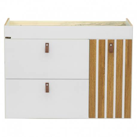Toucador Pina 78cm Freijó/Branco Fosco IRMÃOS CORSO