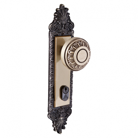 Fechadura Colonial Externa 3600/104 Zamac Latão Oxidado ALIANÇA