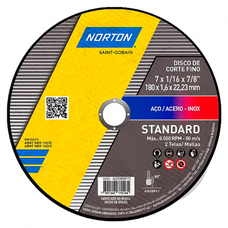 Disco de Corte Standard 7x1/16x7/8" NORTON