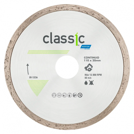 Disco Diamantado Classic Contínuo 110x5x20 NORTON