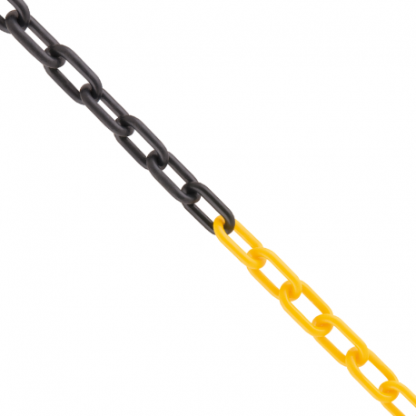 Corrente Plástica 6mm 10m Amarela/Preta VONDER