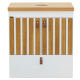 Conjunto Alba Toucador + Tampo MDF 57cm Freijó/Branco Fosco IRMÃOS CORSO