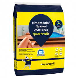 Cimentcola Flexível ACIII Cinza 20kg QUARTZOLIT