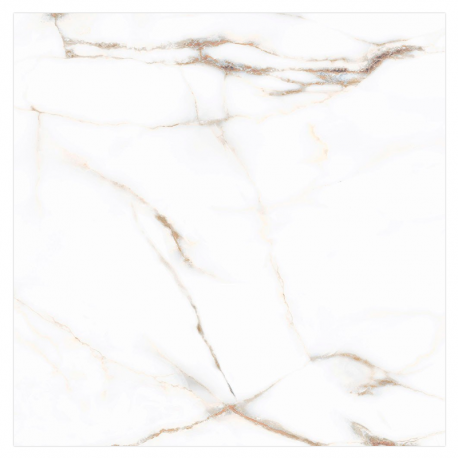 Porcelanato 72x72cm Calacata Gold AR72078 Acetinado Extra VIA ROSA
