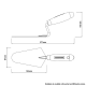 Colher Pedreiro 6'' 77350065 TRAMONTINA