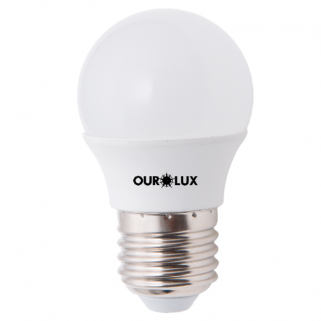 Lâmpada Superled Bolinha S30 4W 6500K Bivolt Luz Branca OUROLUX