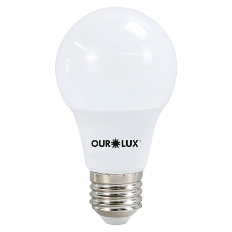 Lâmpada LED com Sensor de Presença 9W 2700K Bivolt Luz Amarela OUROLUX