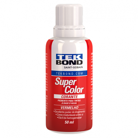 Corante Líquido 50ml Vermelho TEK BOND
