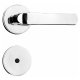 Fechadura Fit Roseta 40mm Banheiro MZ570 R305 Cromada PAPAIZ