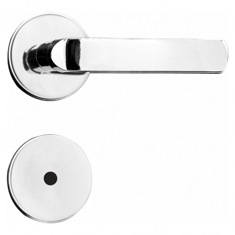 Fechadura Fit Roseta 40mm Banheiro MZ570 R305 Cromada PAPAIZ
