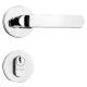 Fechadura Fit Roseta 40mm Externa MZ570 R300 Cromada PAPAIZ
