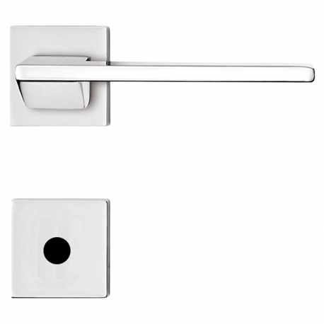 Fechadura Design Roseta 55mm Banheiro MZ440 R205 Cromado PAPAIZ