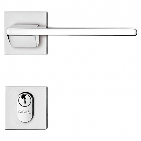 Fechadura Design Roseta 55mm Externa MZ440 R202 Cromado PAPAIZ