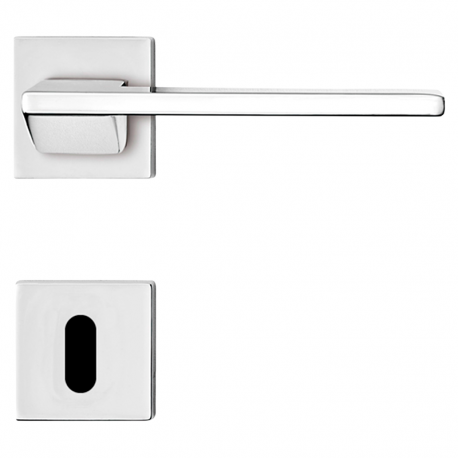 Fechadura Design Roseta 55mm Interna MZ440 R204 Cromado PAPAIZ