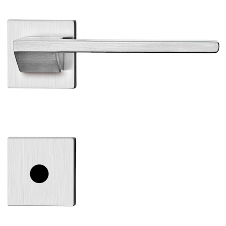 Fechadura Design Roseta 55mm Banheiro MZ440 R205 Cromo Acetinado PAPAIZ