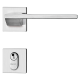 Fechadura Design Roseta 55mm Externa MZ440 R202 Cromo Acetinado PAPAIZ