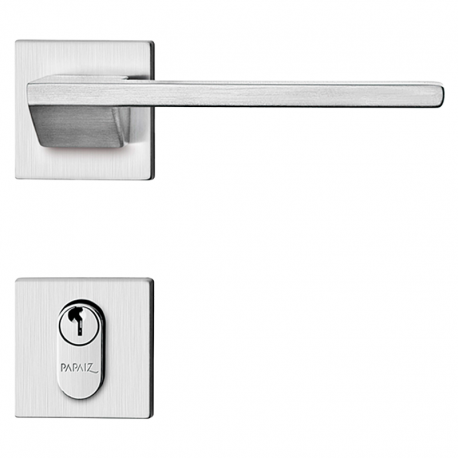 Fechadura Design Roseta 55mm Externa MZ440 R202 Cromo Acetinado PAPAIZ
