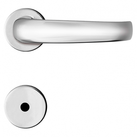 Fechadura Standard Roseta 40mm Banheiro MZ820 R66 Cromado PAPAIZ