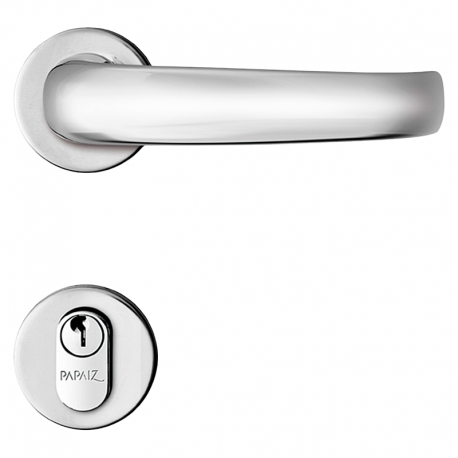 Fechadura Standard Roseta 40mm Externa MZ820 R61 Cromado PAPAIZ