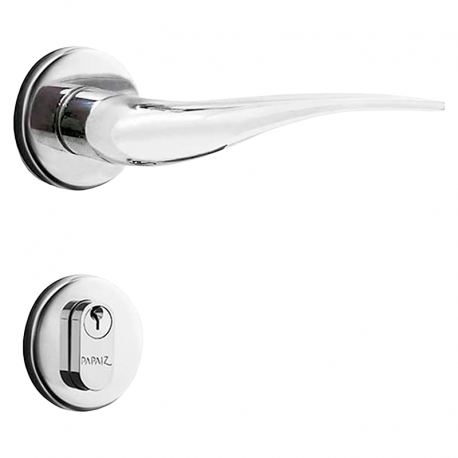 Fechadura Standard Roseta 40mm Externa MZ930 R61 Cromada PAPAIZ