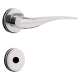 Fechadura Standard Roseta 40mm Banheiro MZ930 R66 Cromo Acetinado PAPAIZ