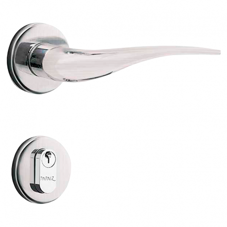Fechadura Standard Roseta 40mm Externa MZ930 R61 Cromo Acetinado PAPAIZ