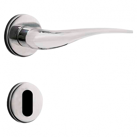 Fechadura Standard Roseta 40mm Interna MZ930 R64 Cromo Acetinado PAPAIZ