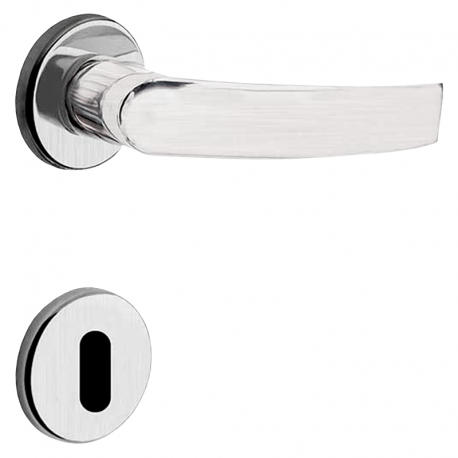 Fechadura Standard Roseta 55mm Interna MZ950 R64 Cromo Acetinado PAPAIZ