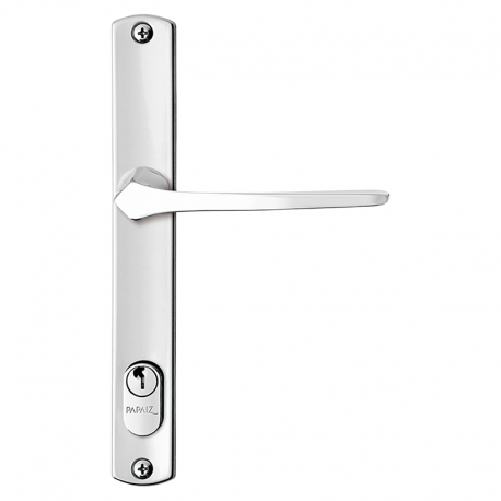 Fechadura Perfil Estreito Espelho 22mm Externa MZ33 E22 Branca PAPAIZ